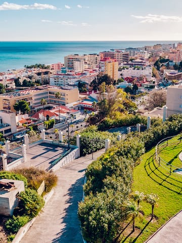 a city with a body of water