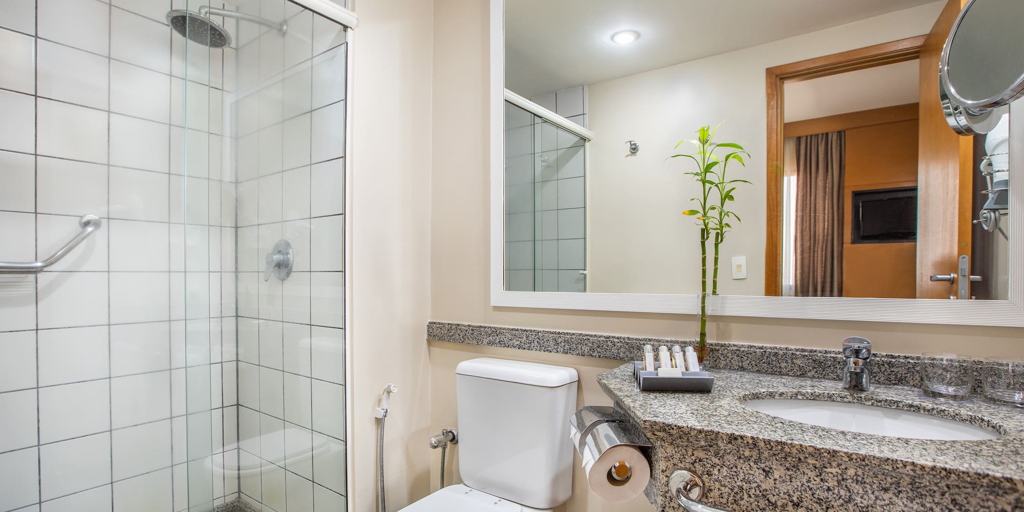 a bathroom with a sink and toilet