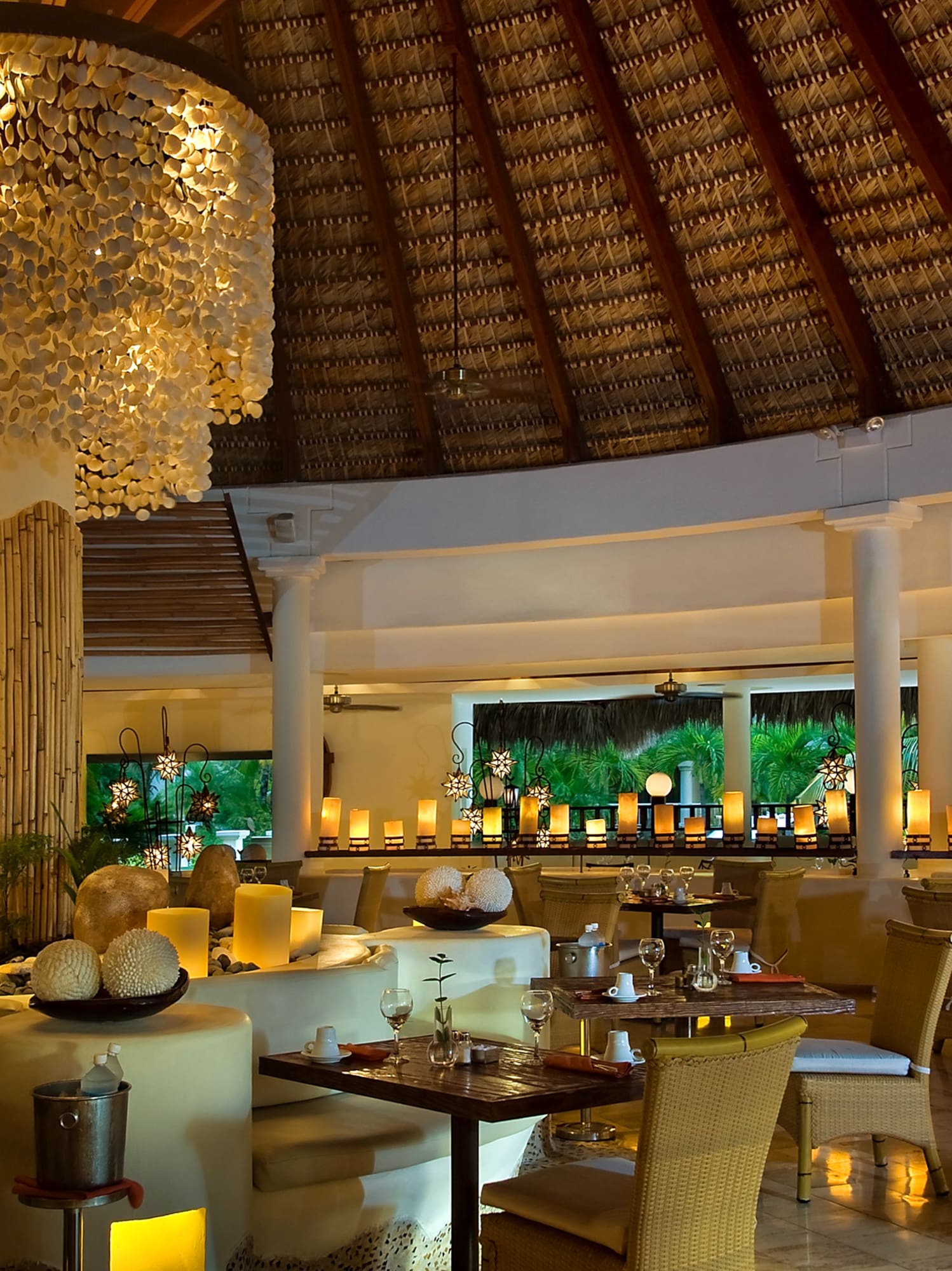 a restaurant with tables and chairs