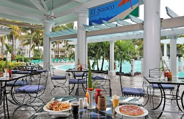 a table with food on it