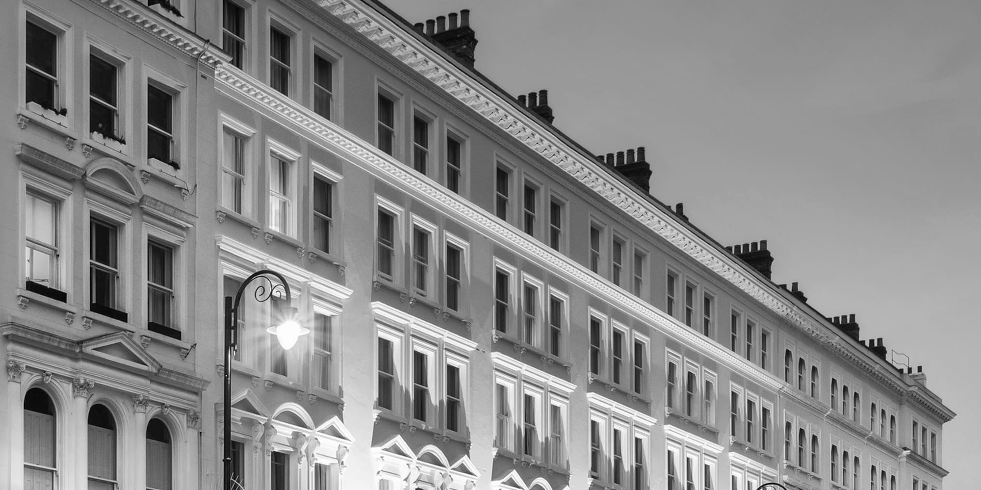 a building with many windows