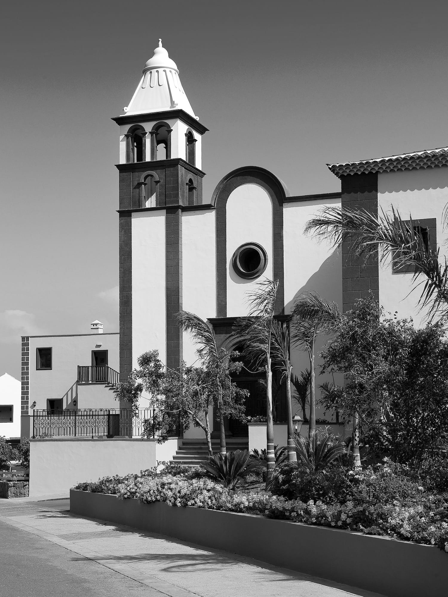a building with a bell tower
