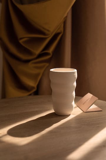 a cup on a table
