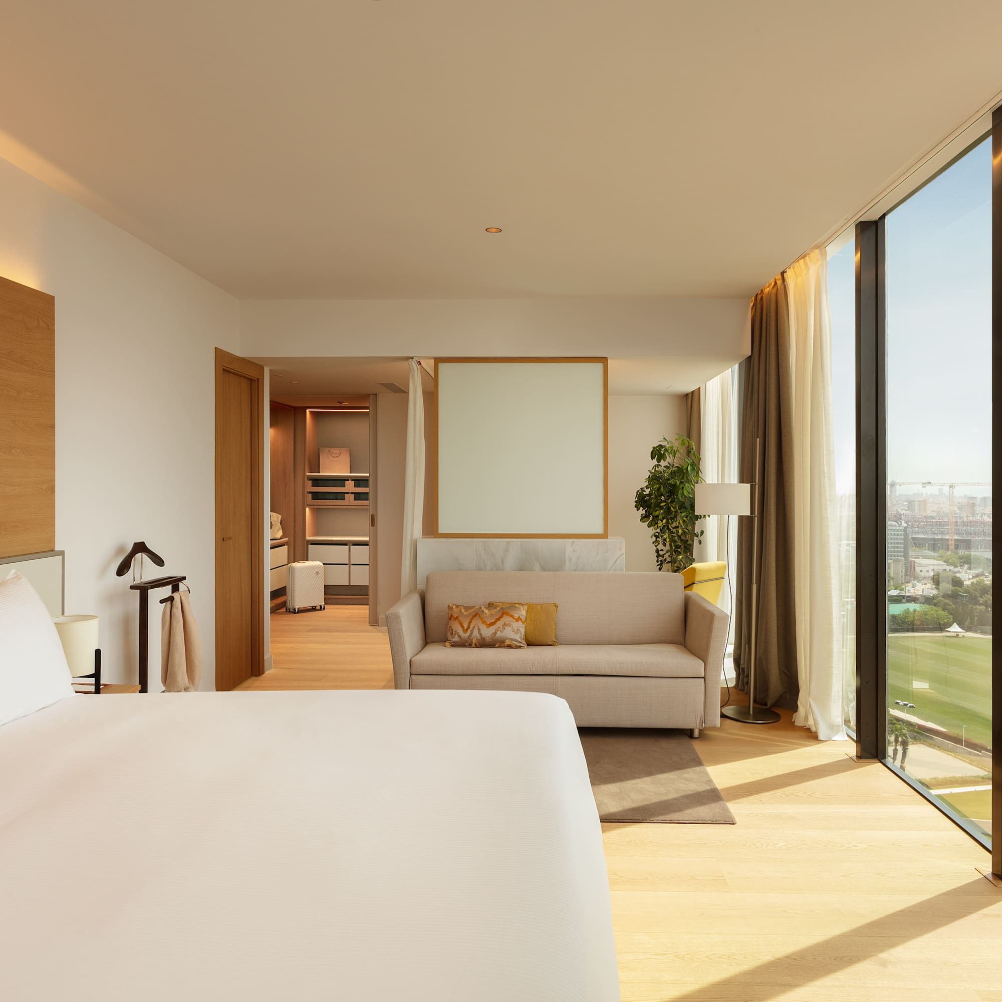 a patio with chairs and a table