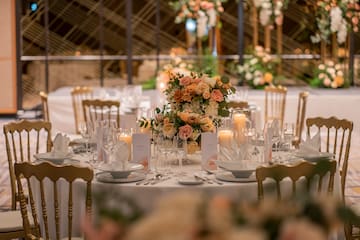a table set for a dinner party