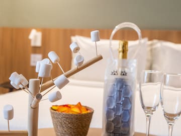 a marshmallow tree on a table