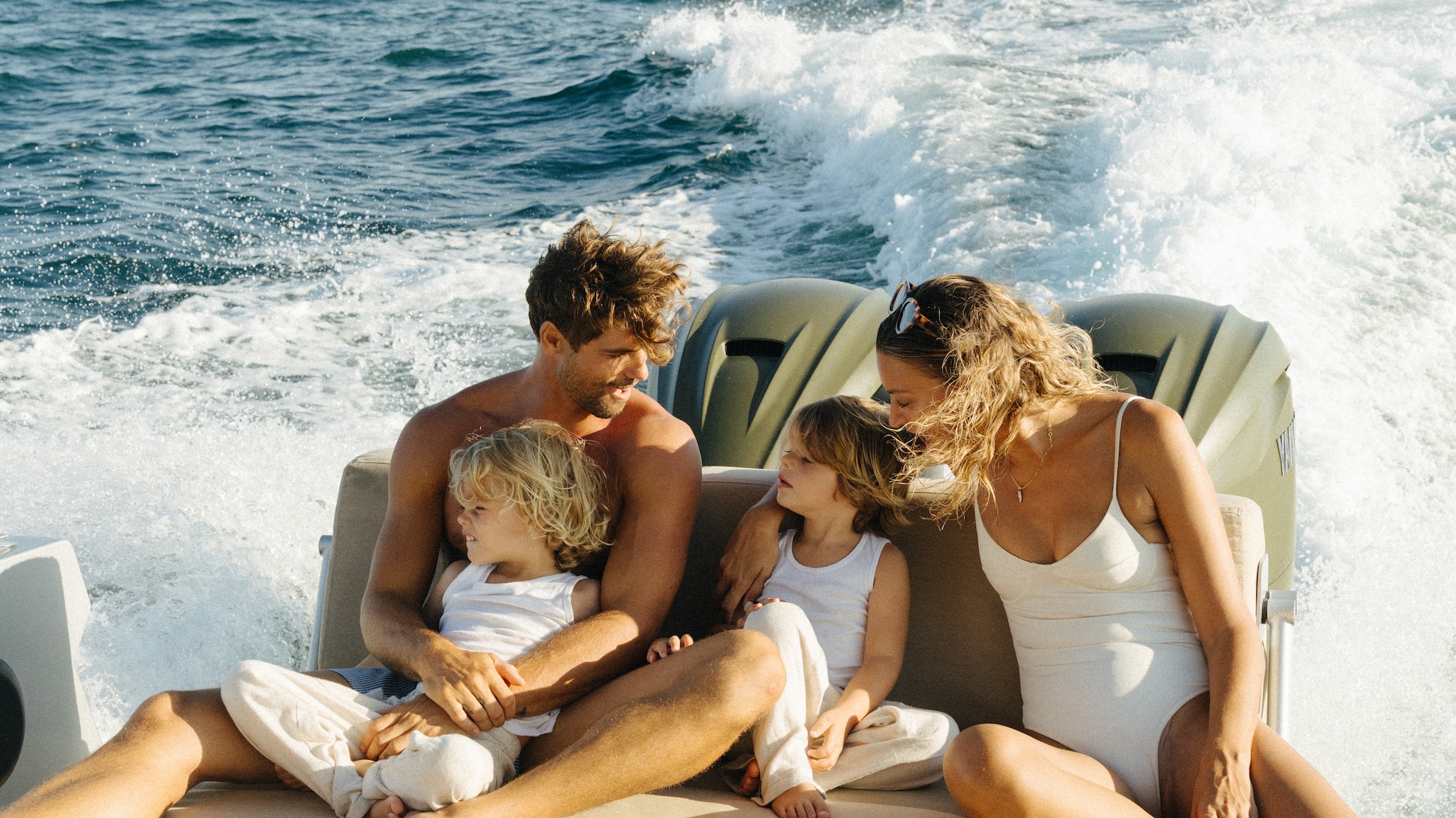 a group of people on a boat