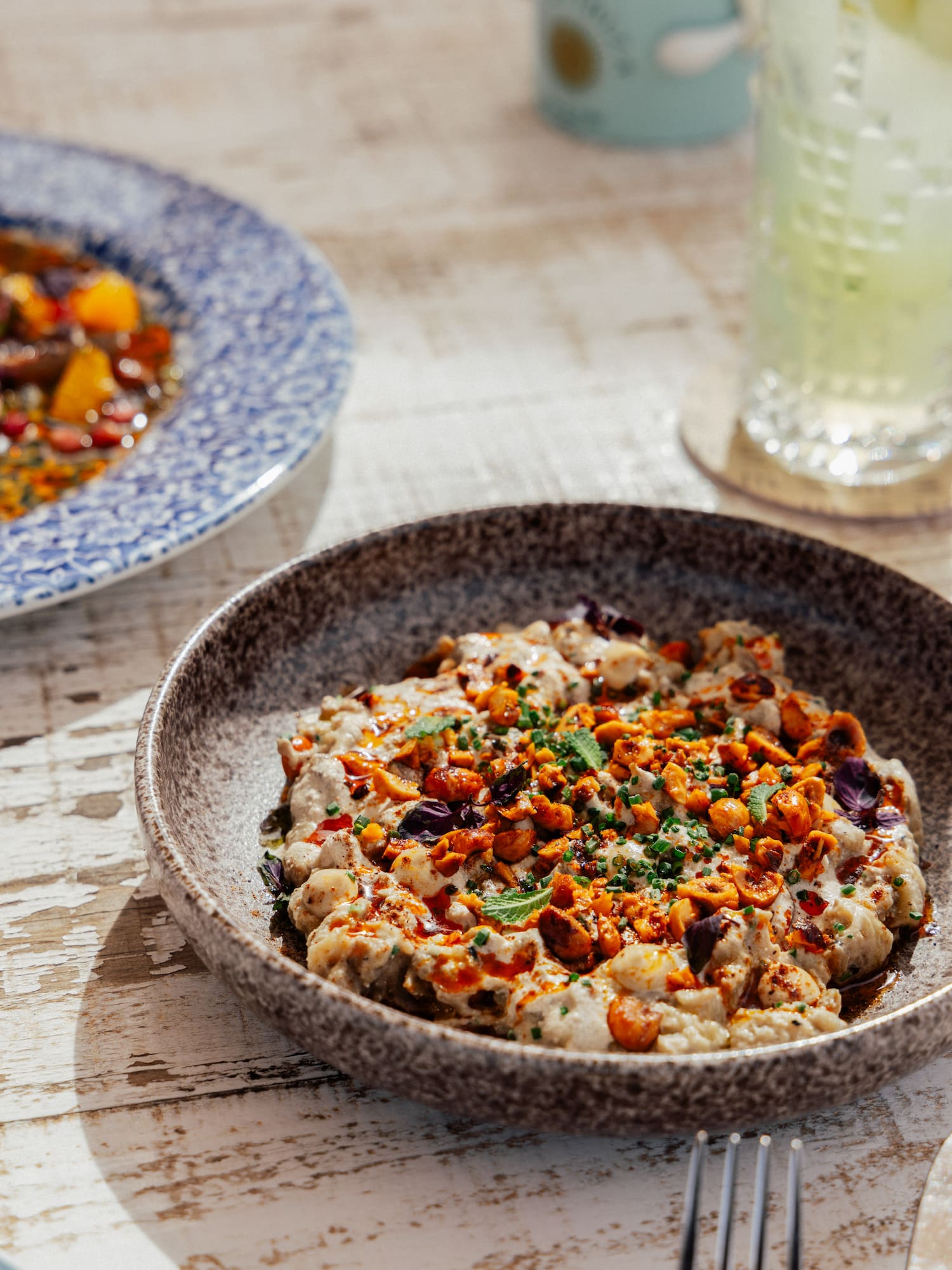 a plate of food on a table