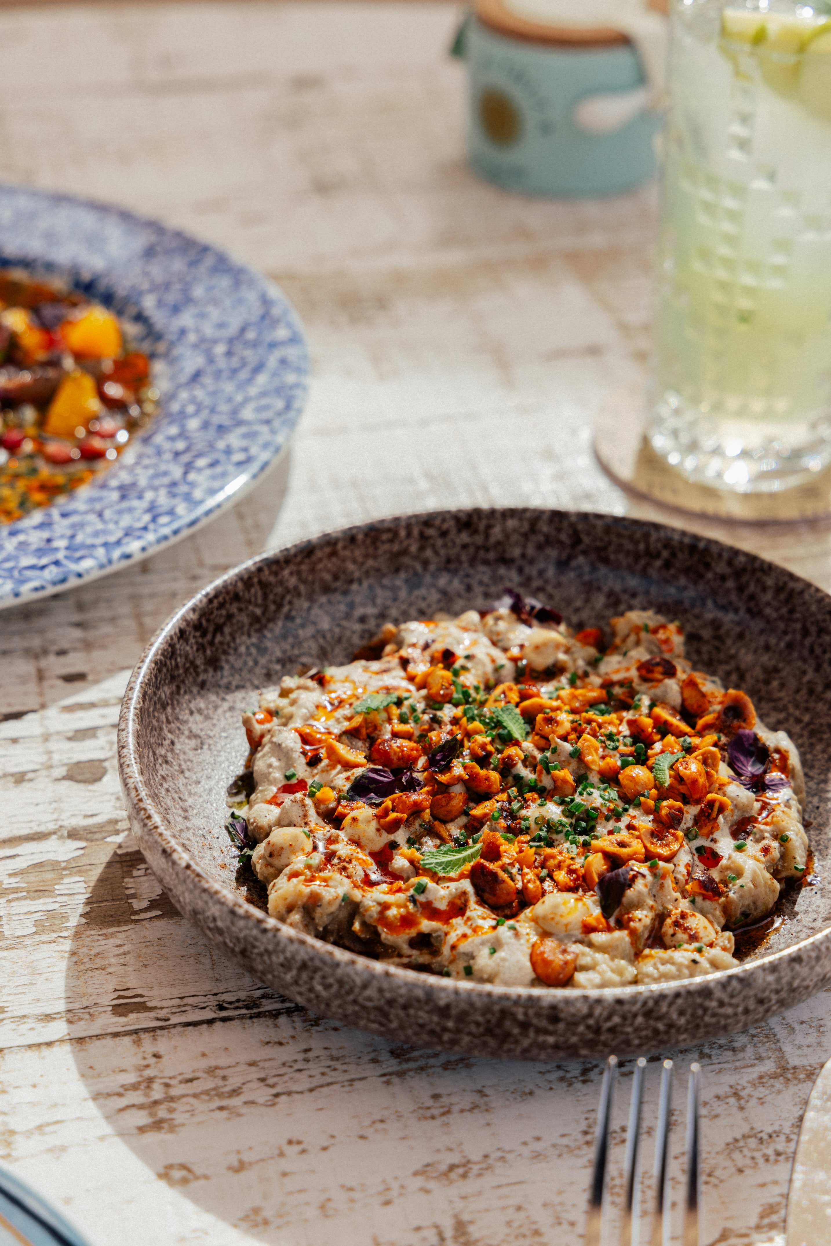 a plate of food on a table