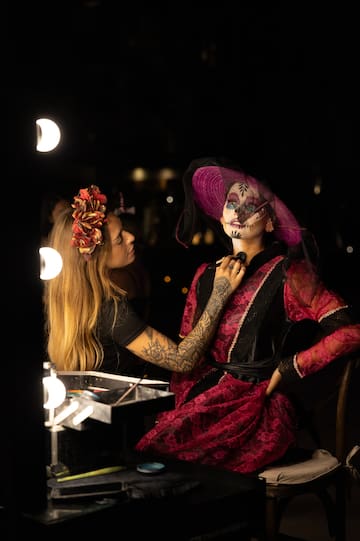 a woman in a garment