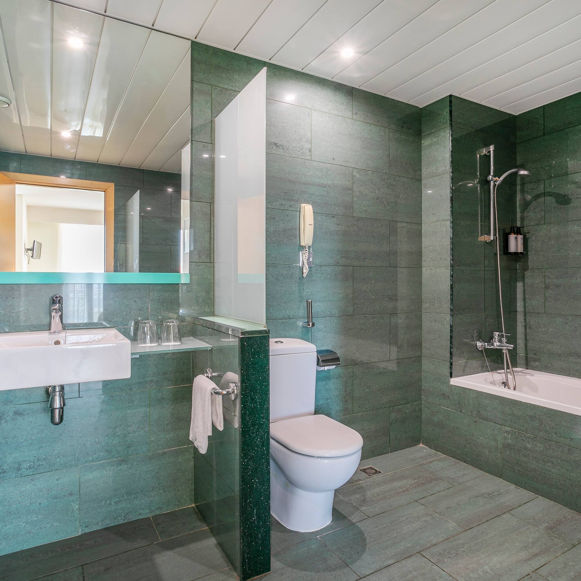 a bathroom with a sink and toilet