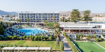a swimming pool and a building