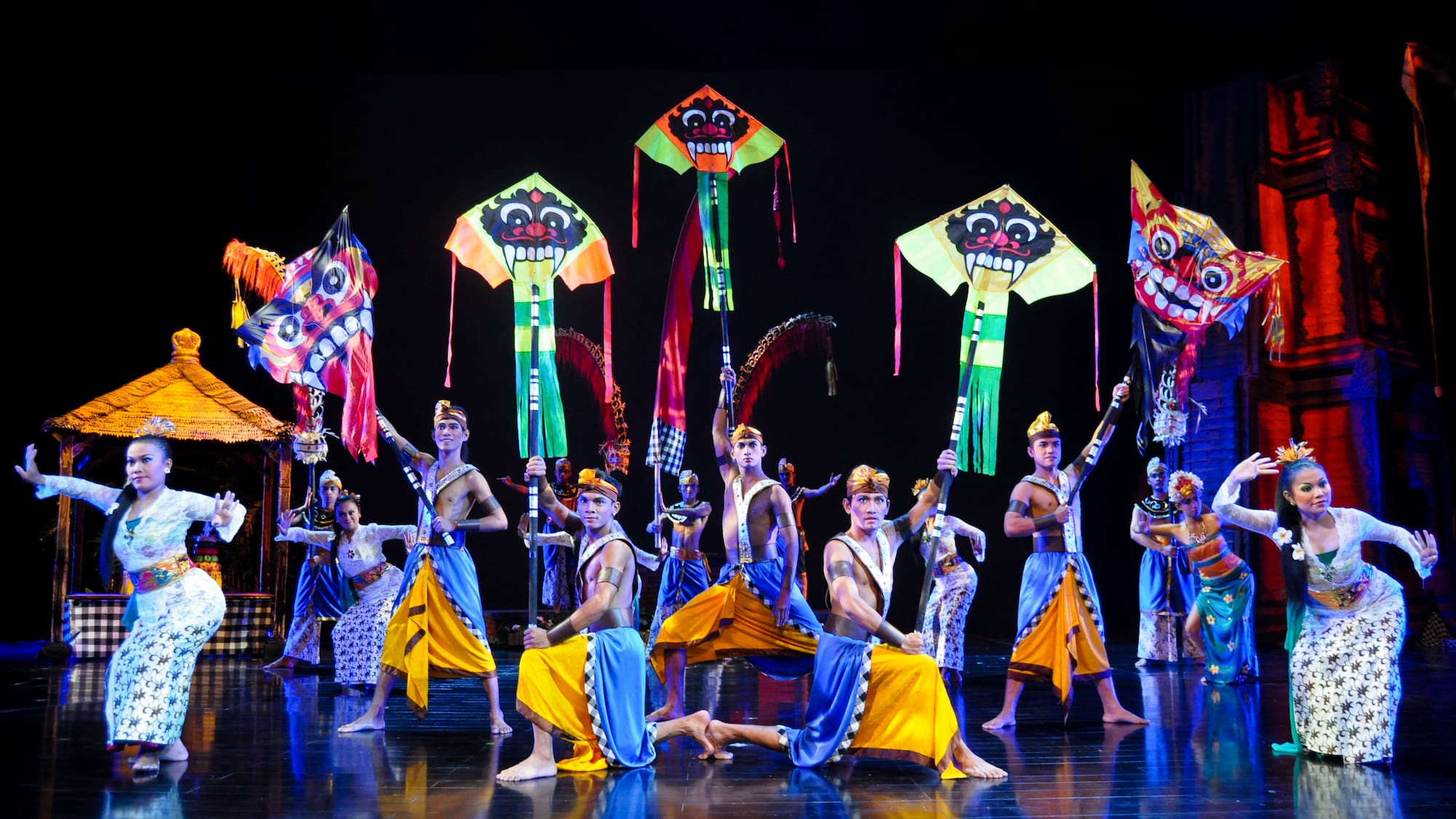 a group of people in clothing on a stage