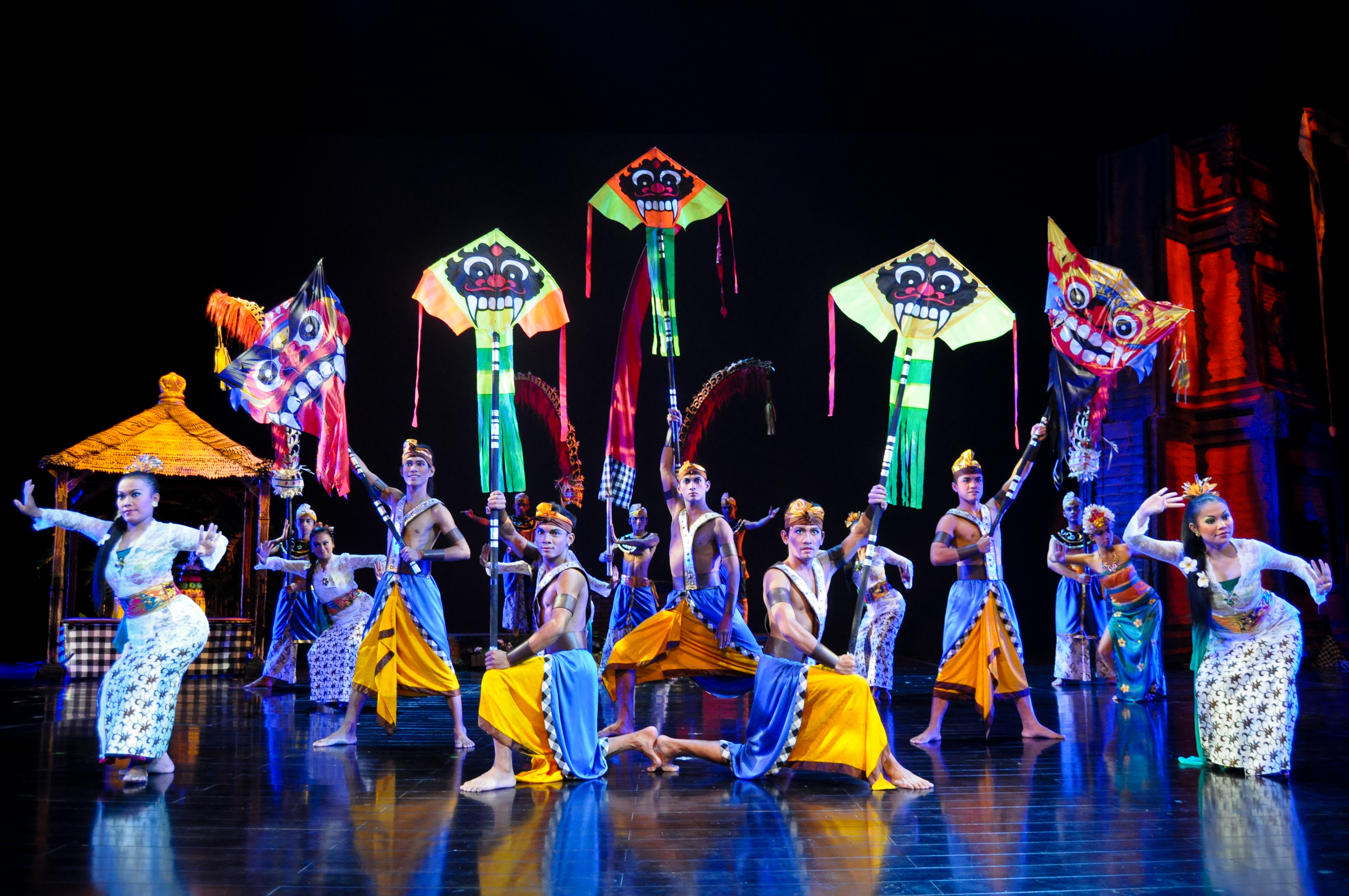 a group of people in clothing on a stage