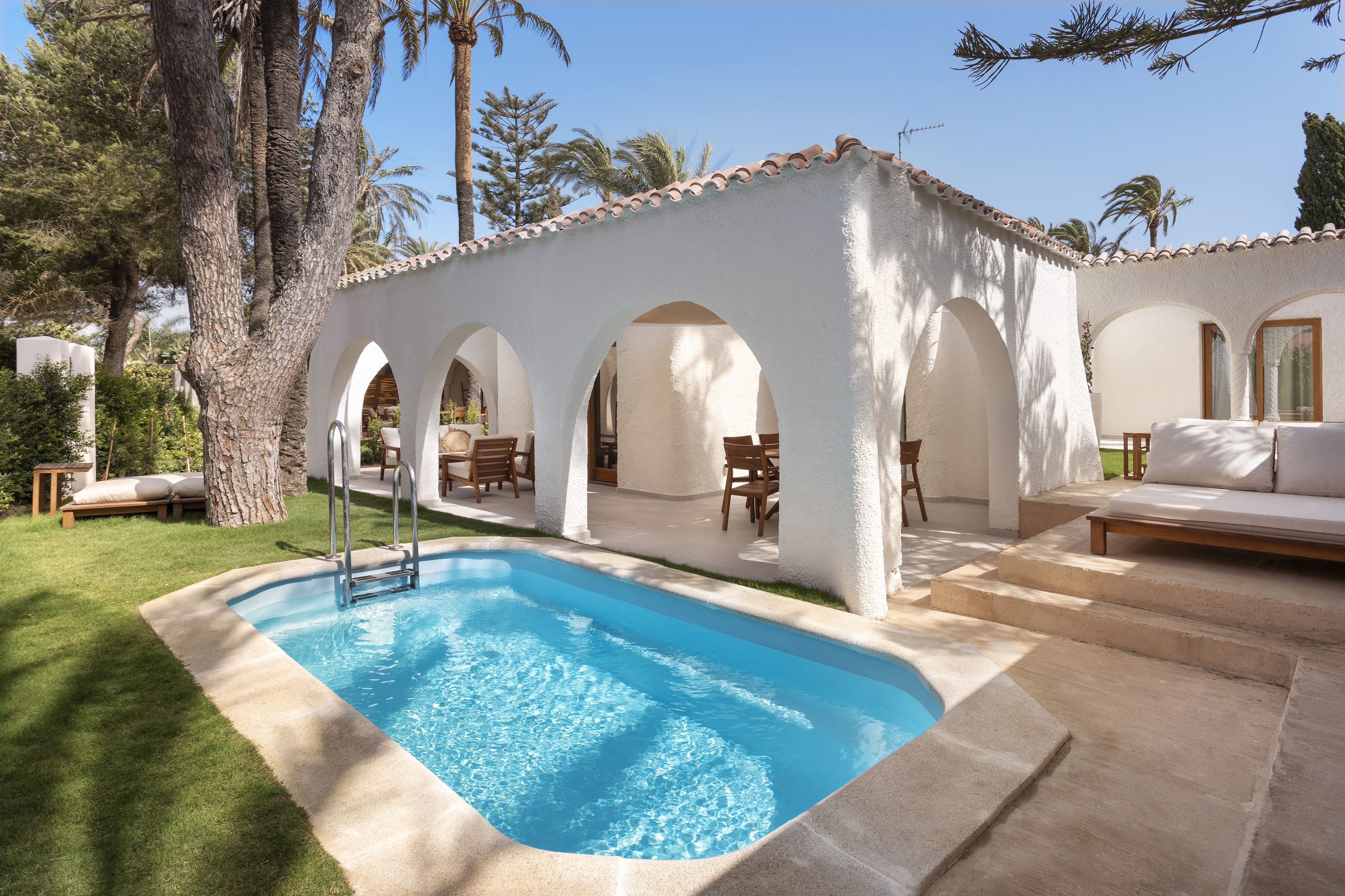 a pool in a house
