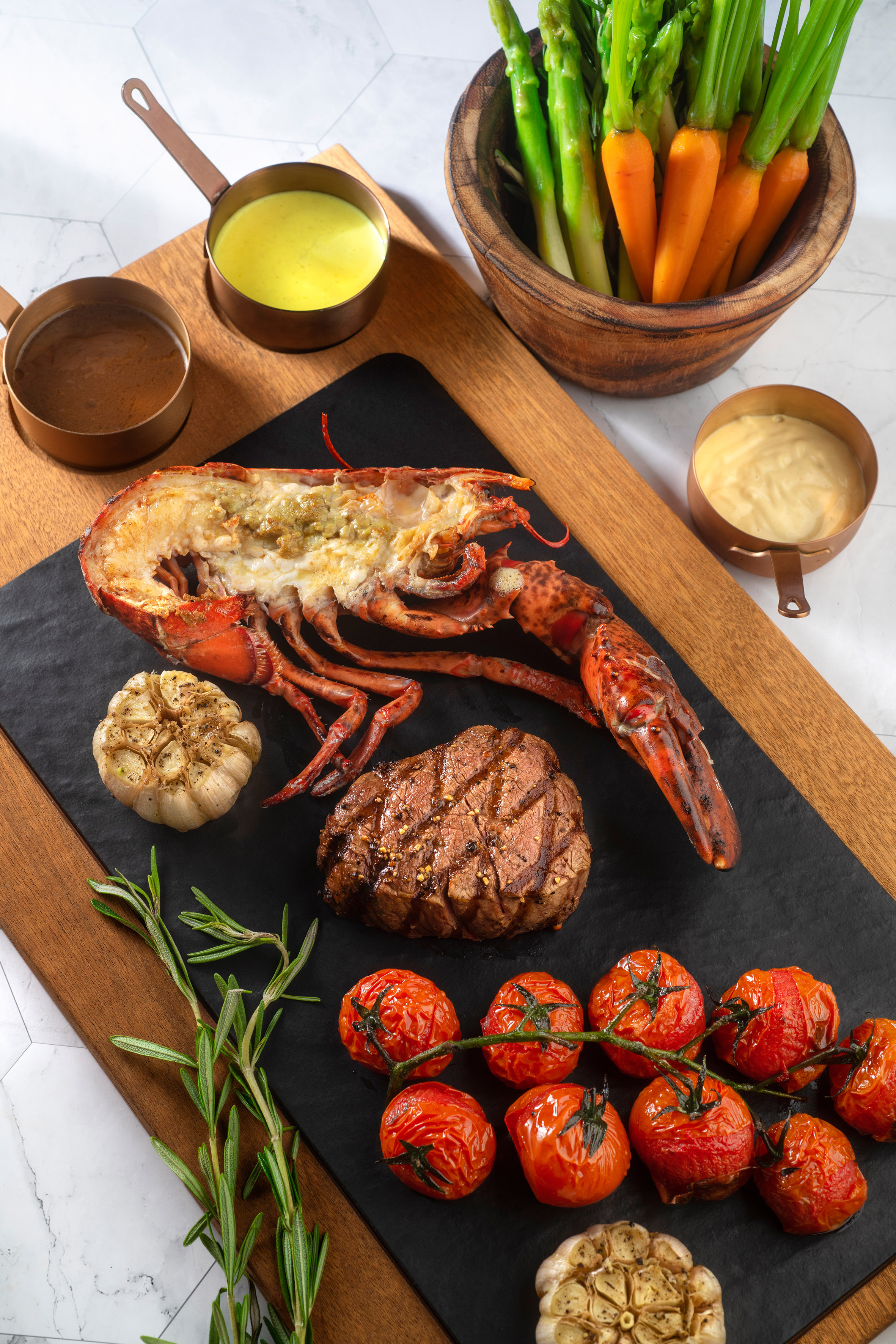 a plate of food on a table