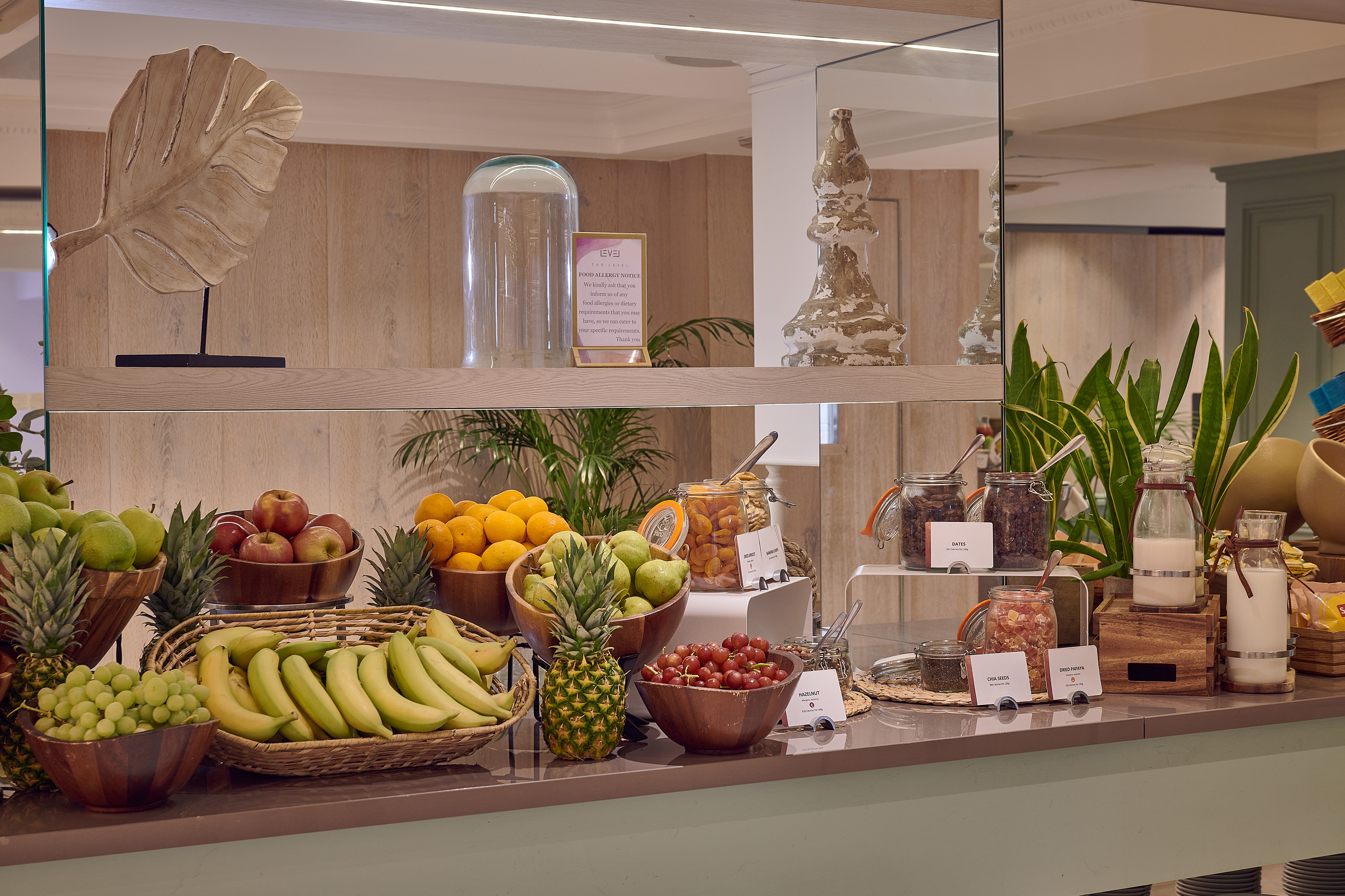 a display of fruits and vegetables