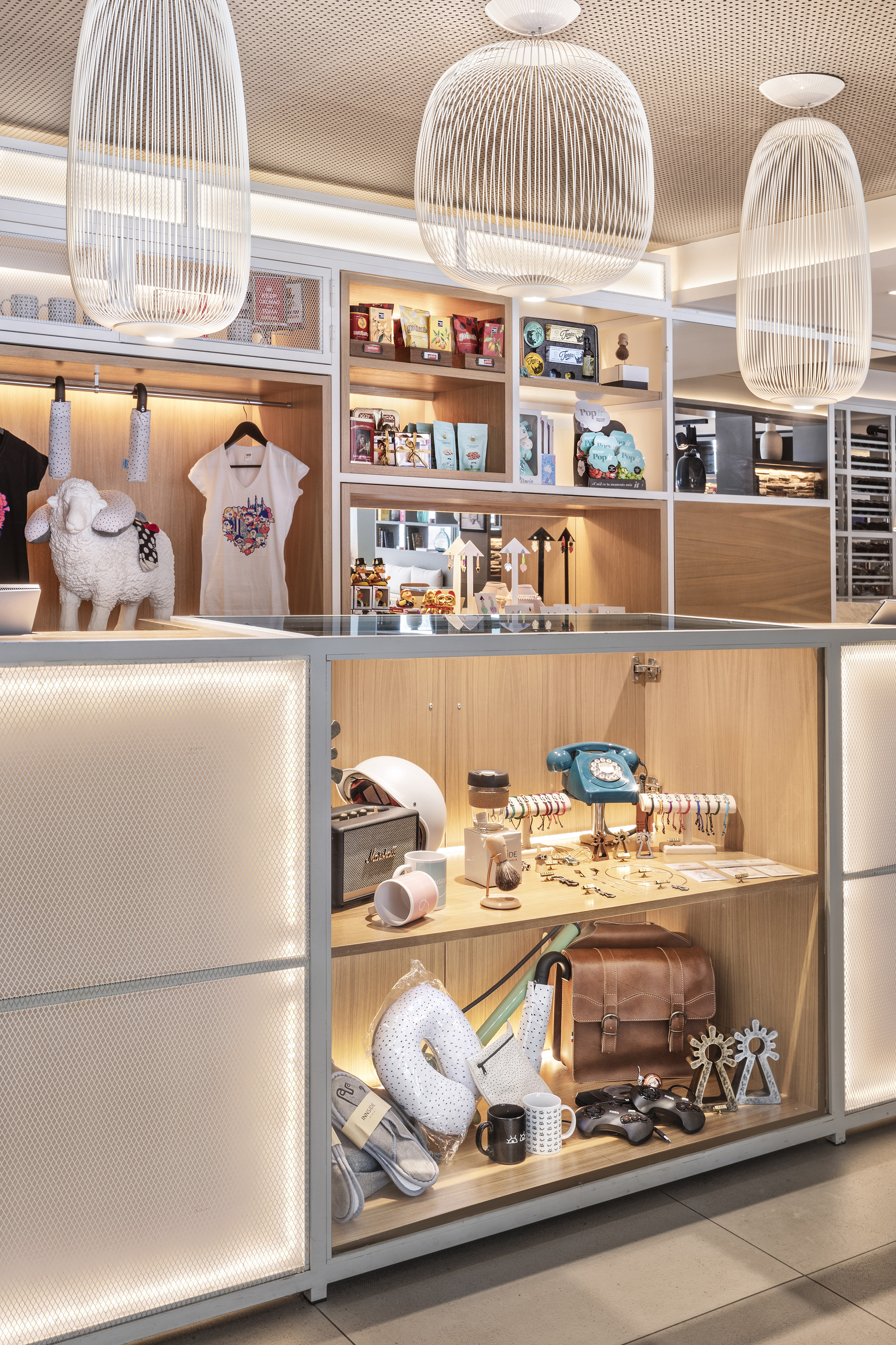 a display of items in a store