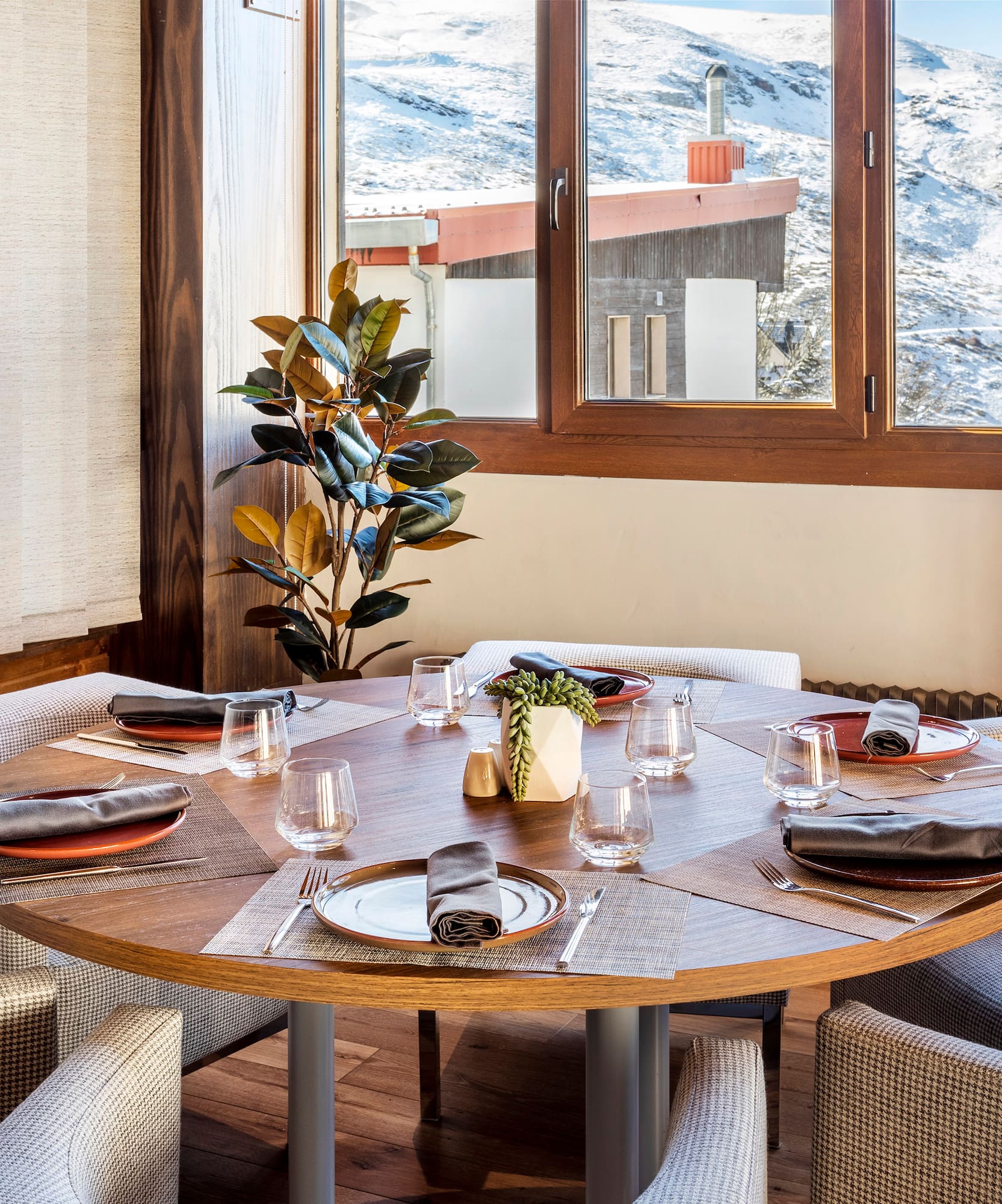 a table set for a meal