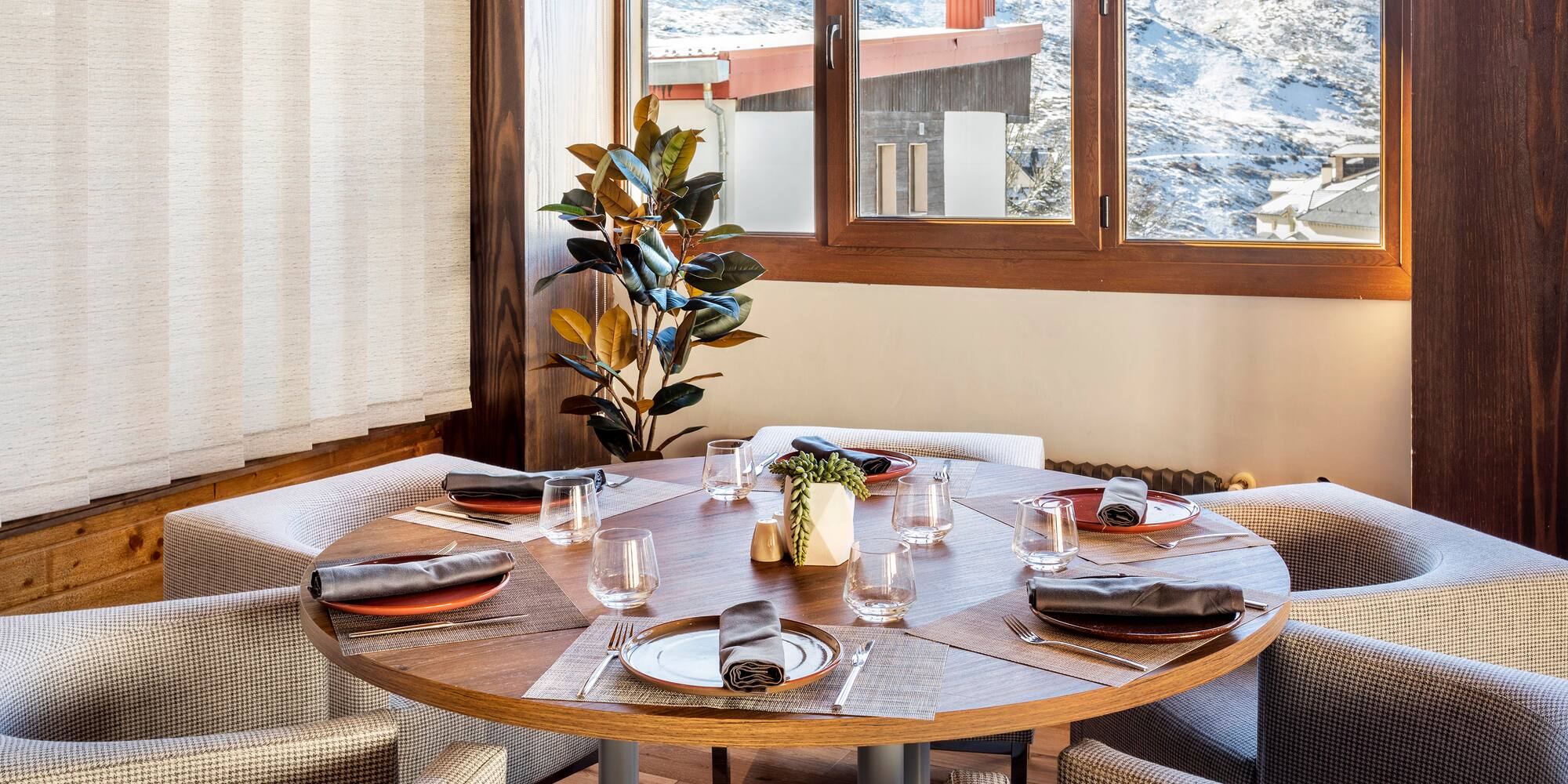 a table set for a meal