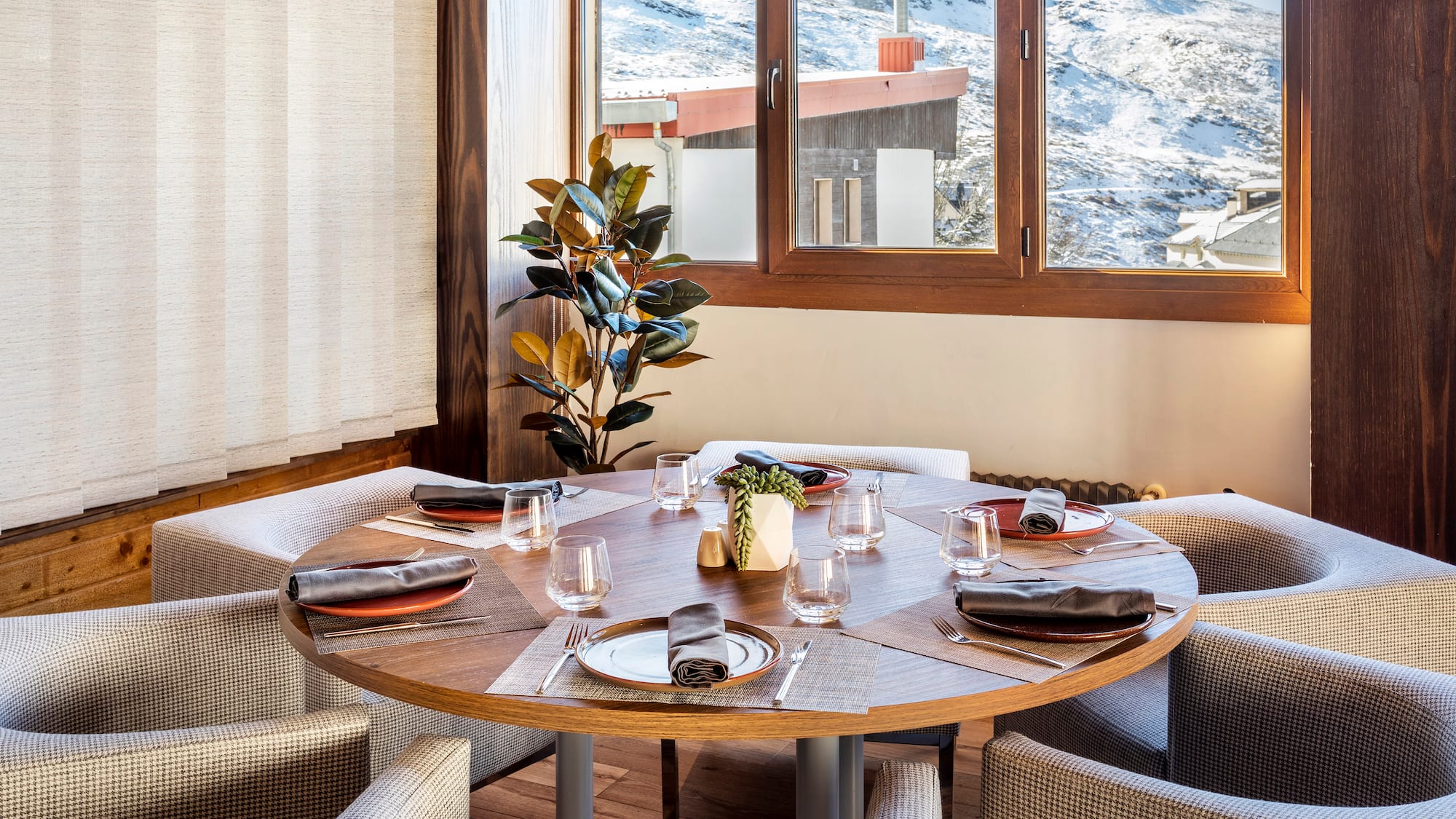 a table set for a meal