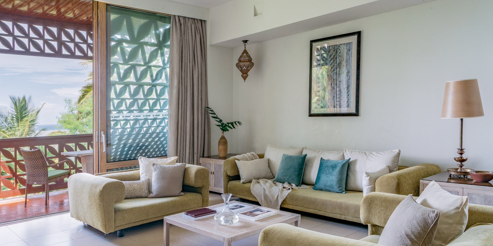 a living room with couches and a coffee table