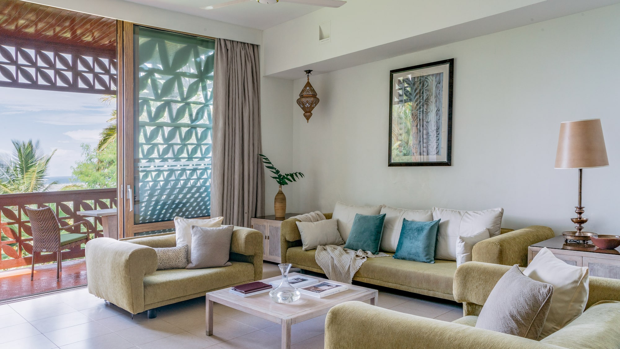 a living room with couches and a coffee table