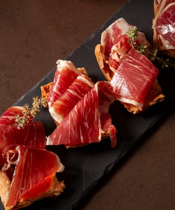 a plate of food on a table