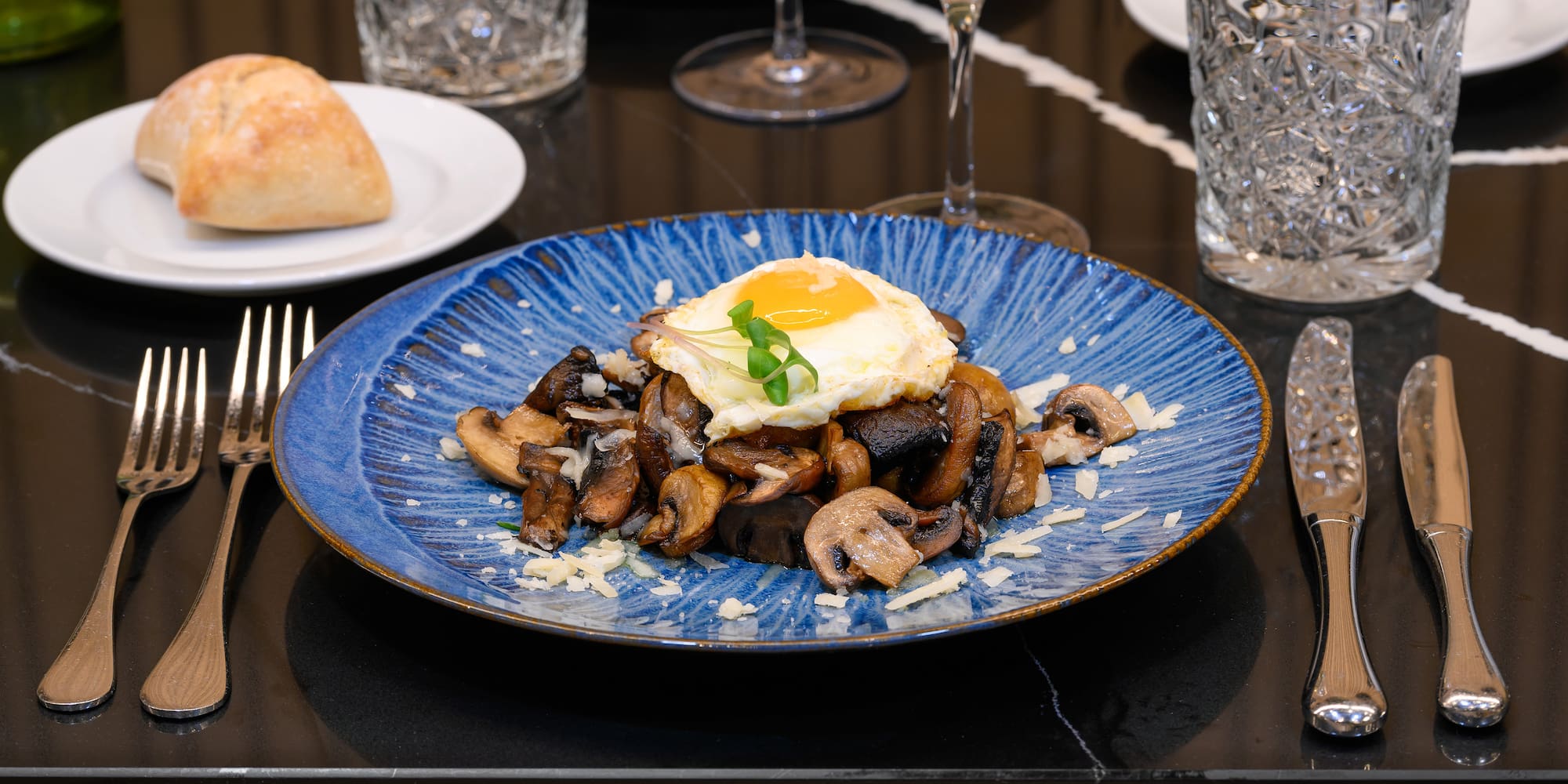 a plate of food on a table