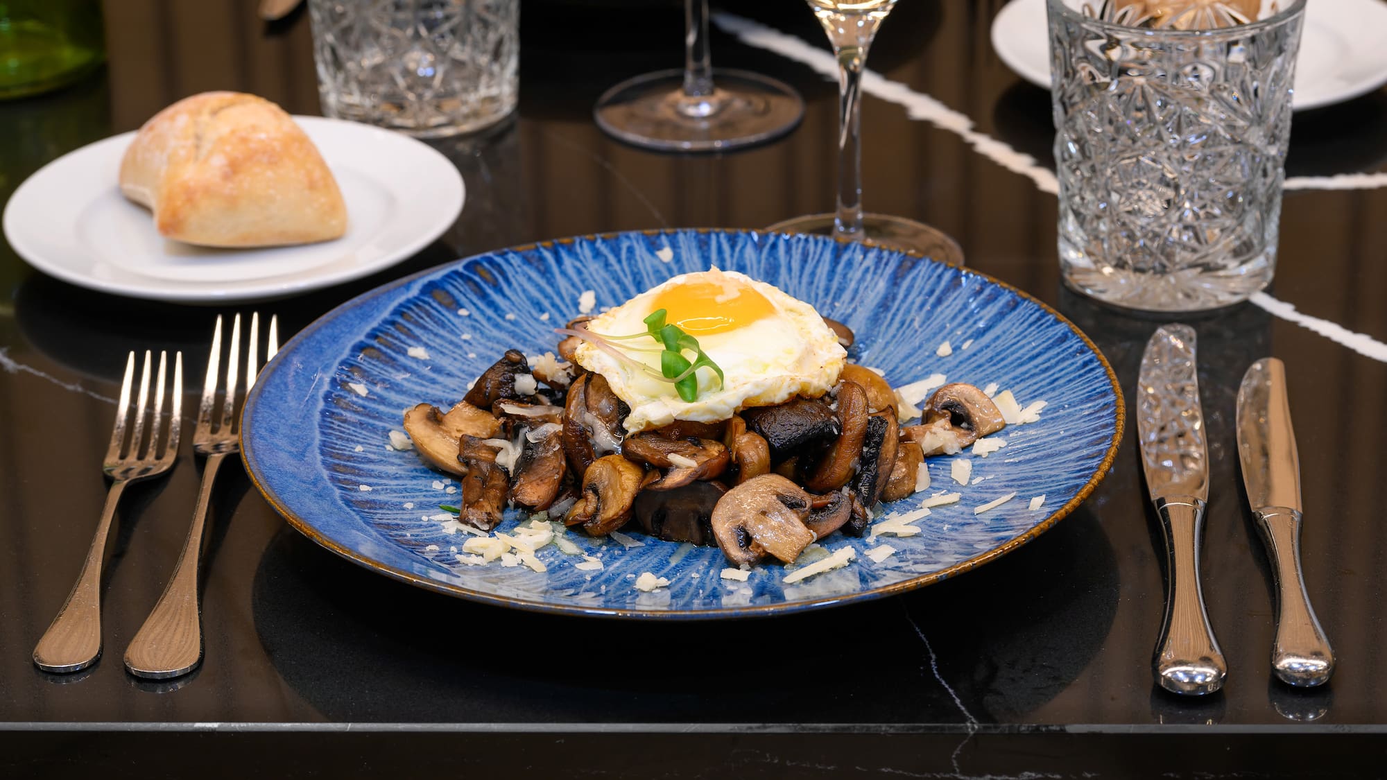 a plate of food on a table