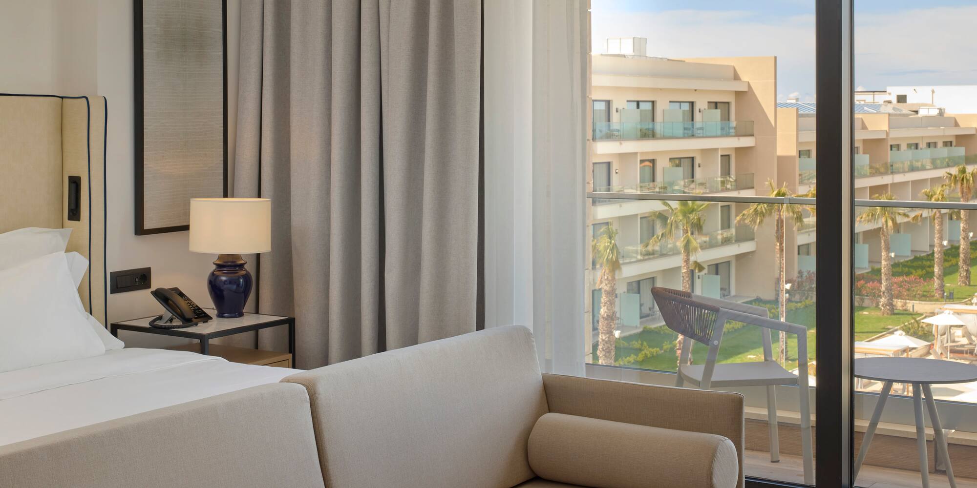 a room with a couch and a window