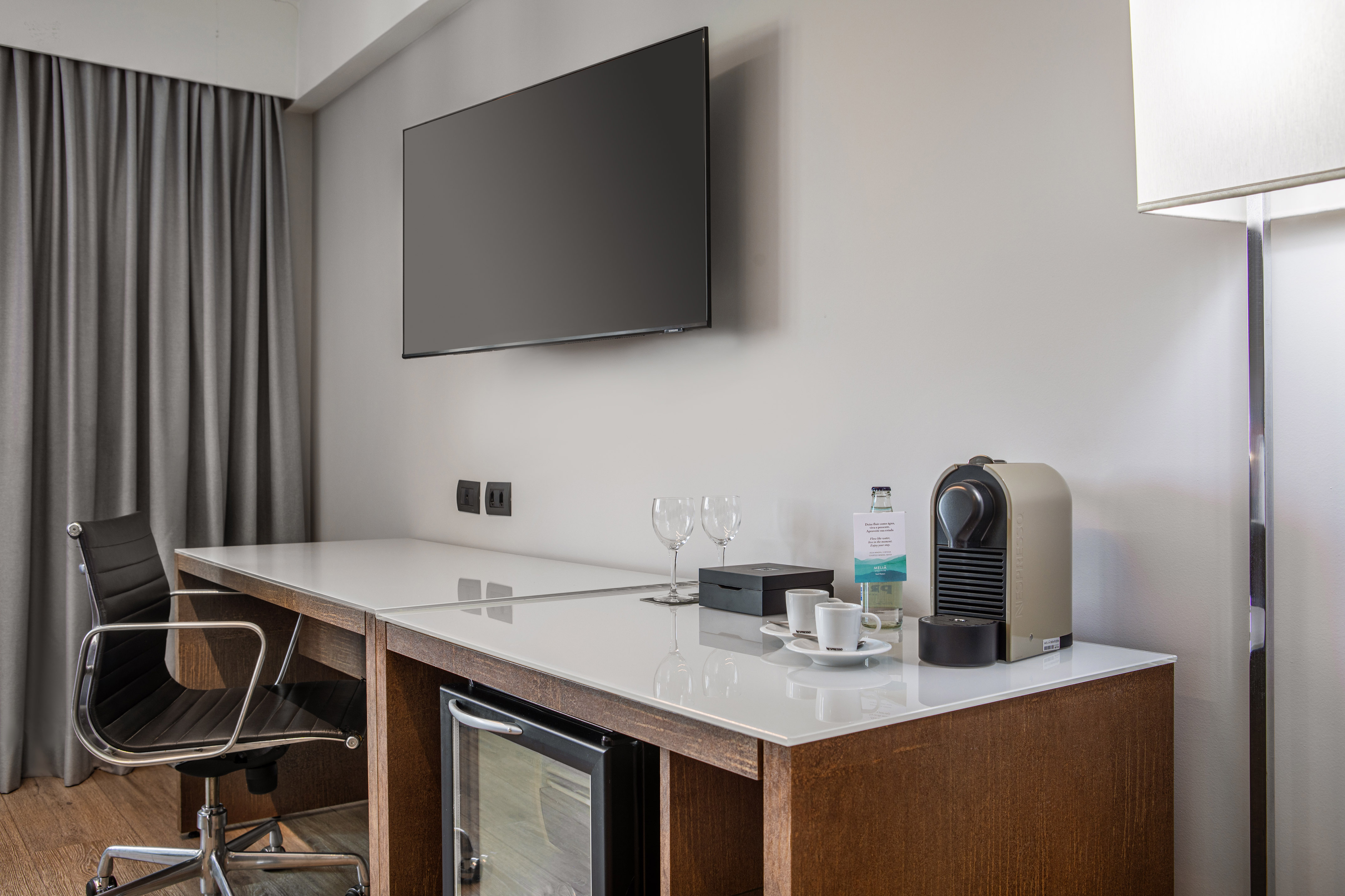 a tv on a wall