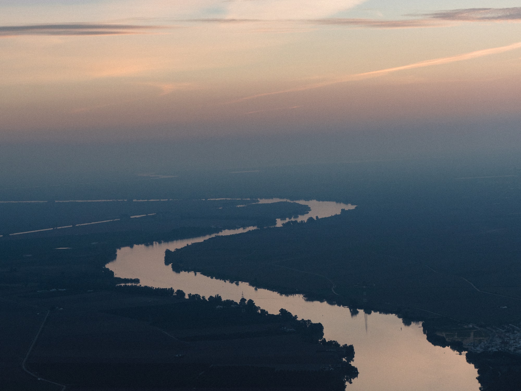 a river running through a city