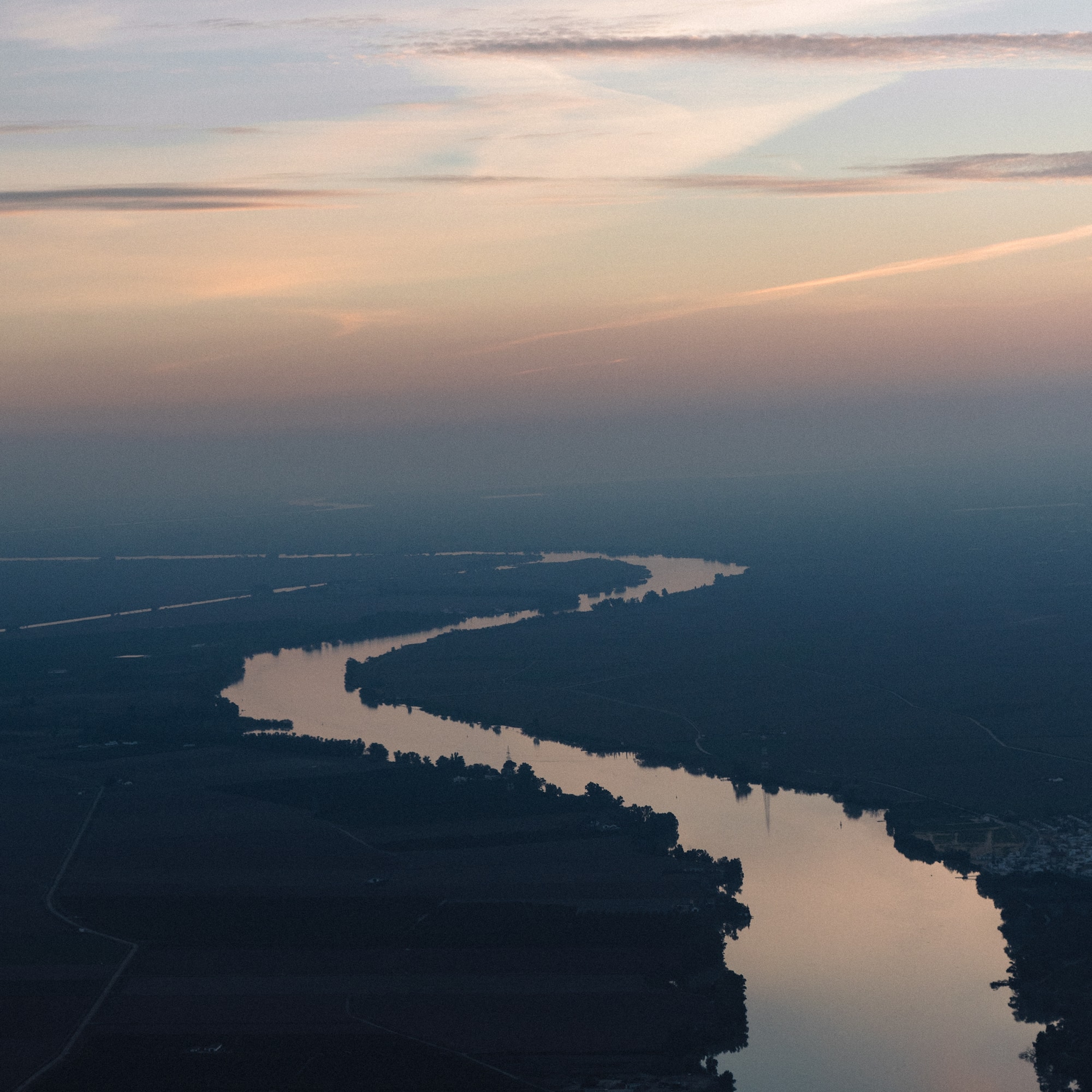 a river running through a city