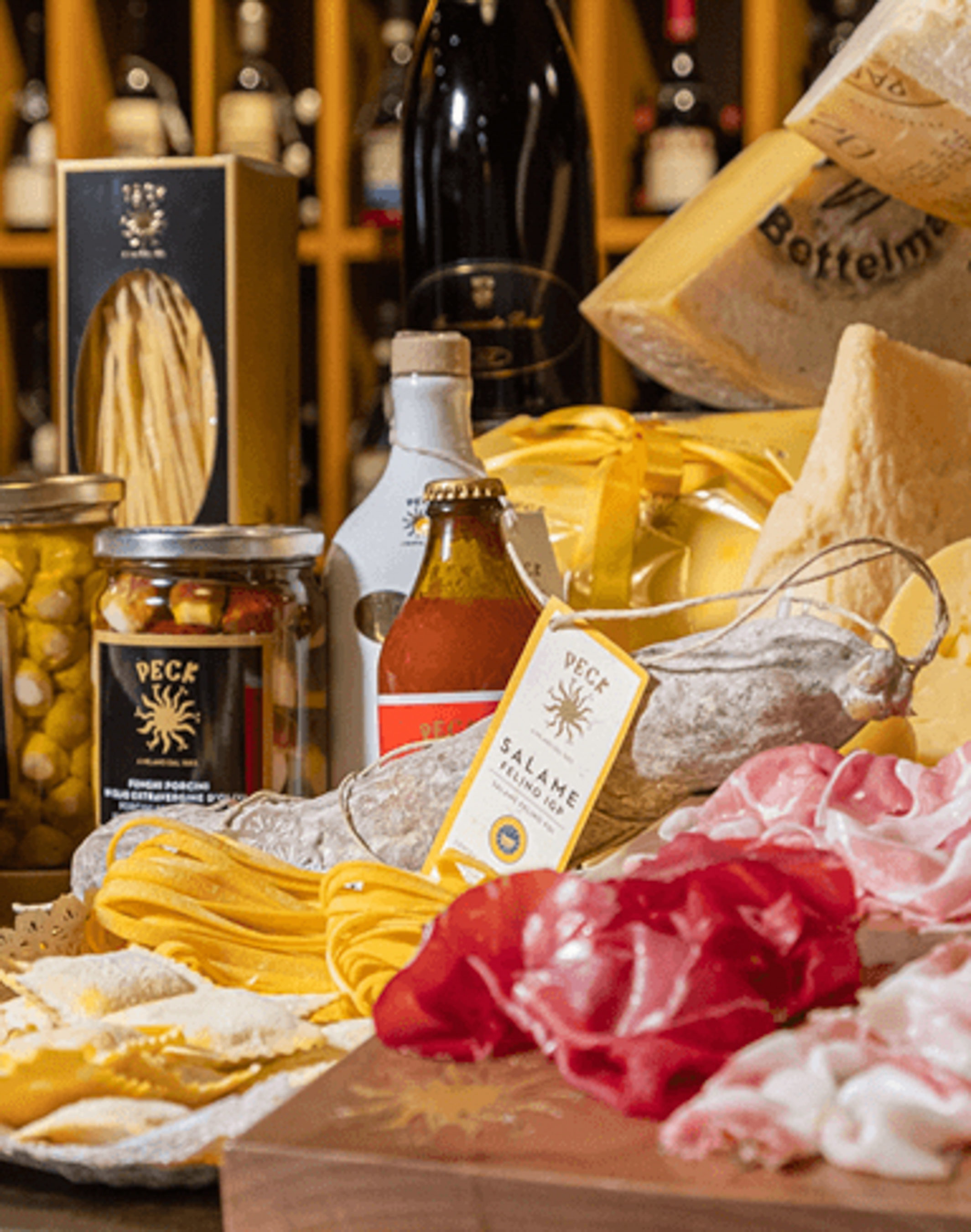 a table full of food