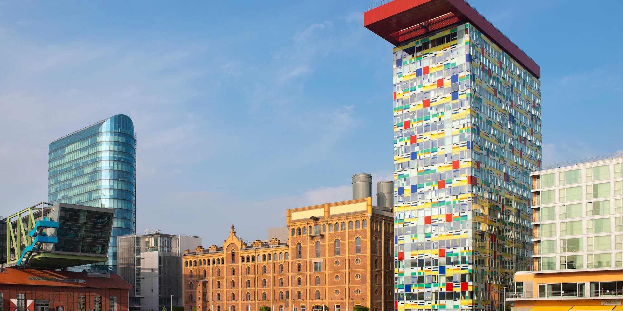 a group of buildings next to each other