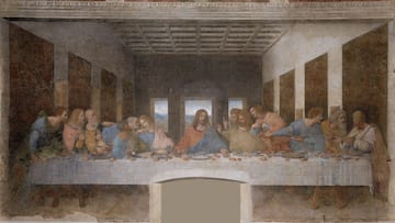 a painting of a group of people at the last supper