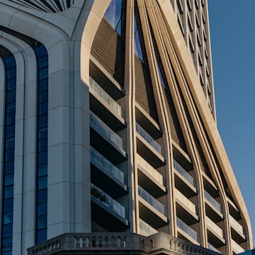 a tall building with many windows