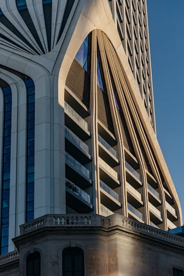 a tall building with many windows