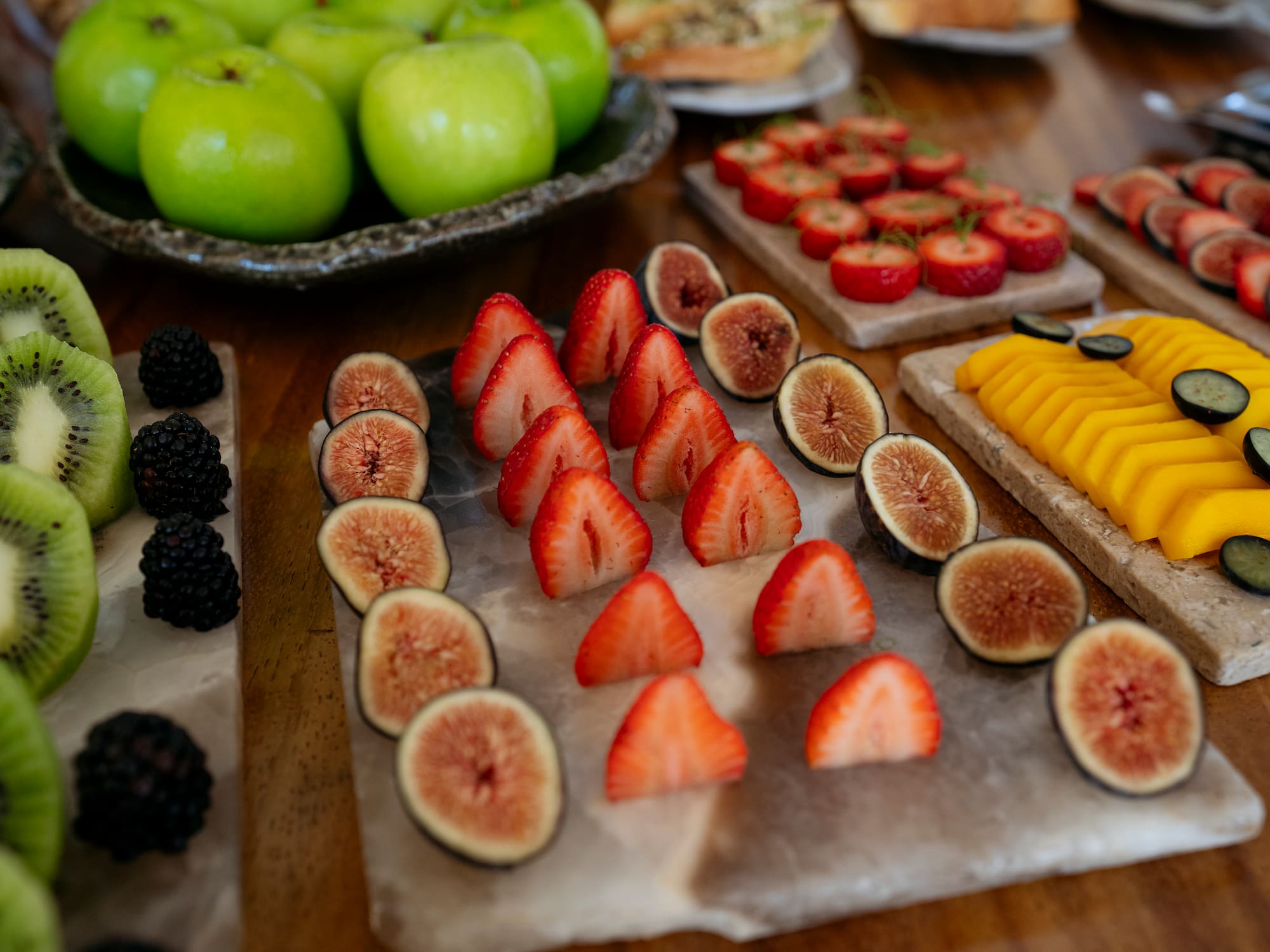 a table with fruit on it