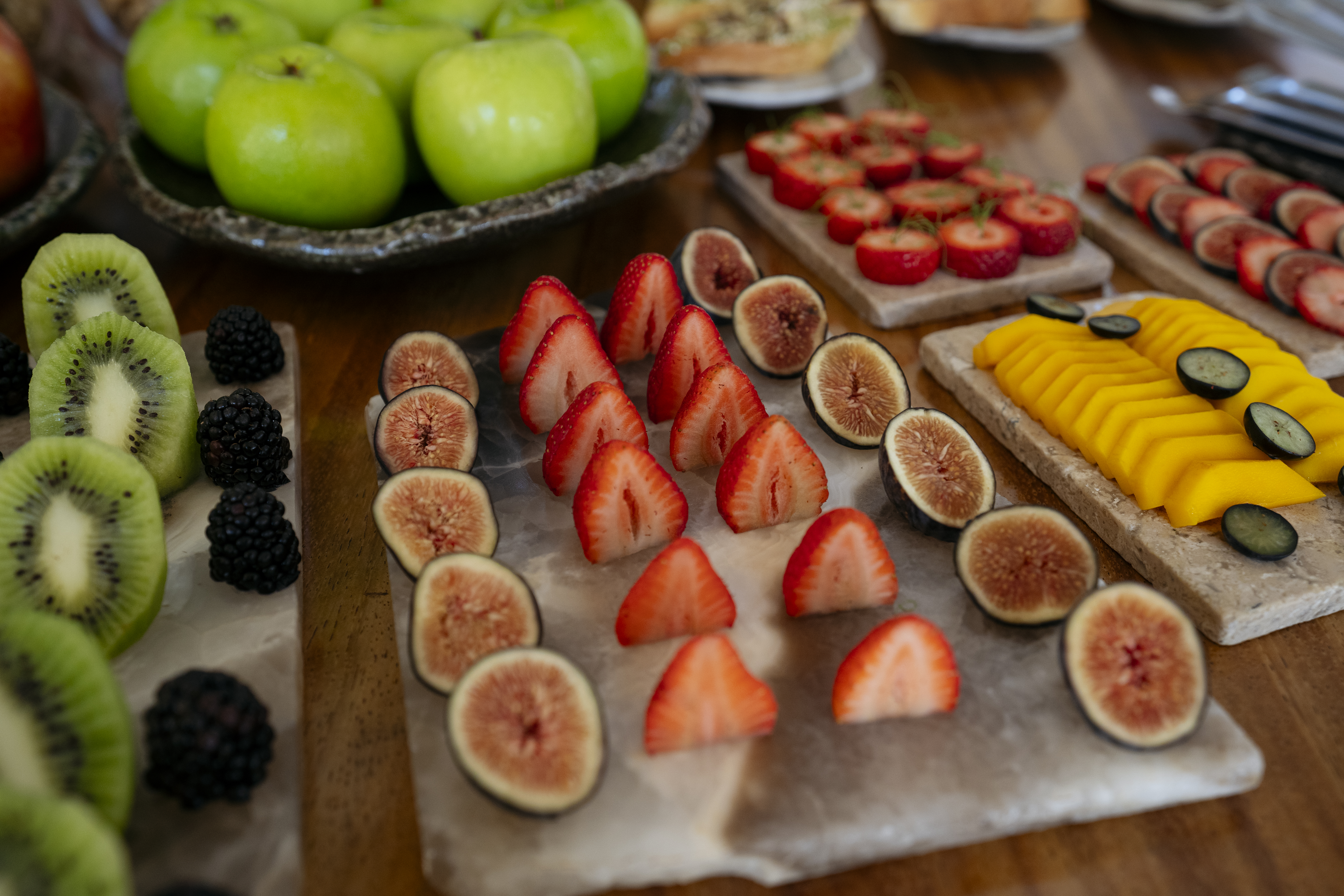 a table with fruit on it