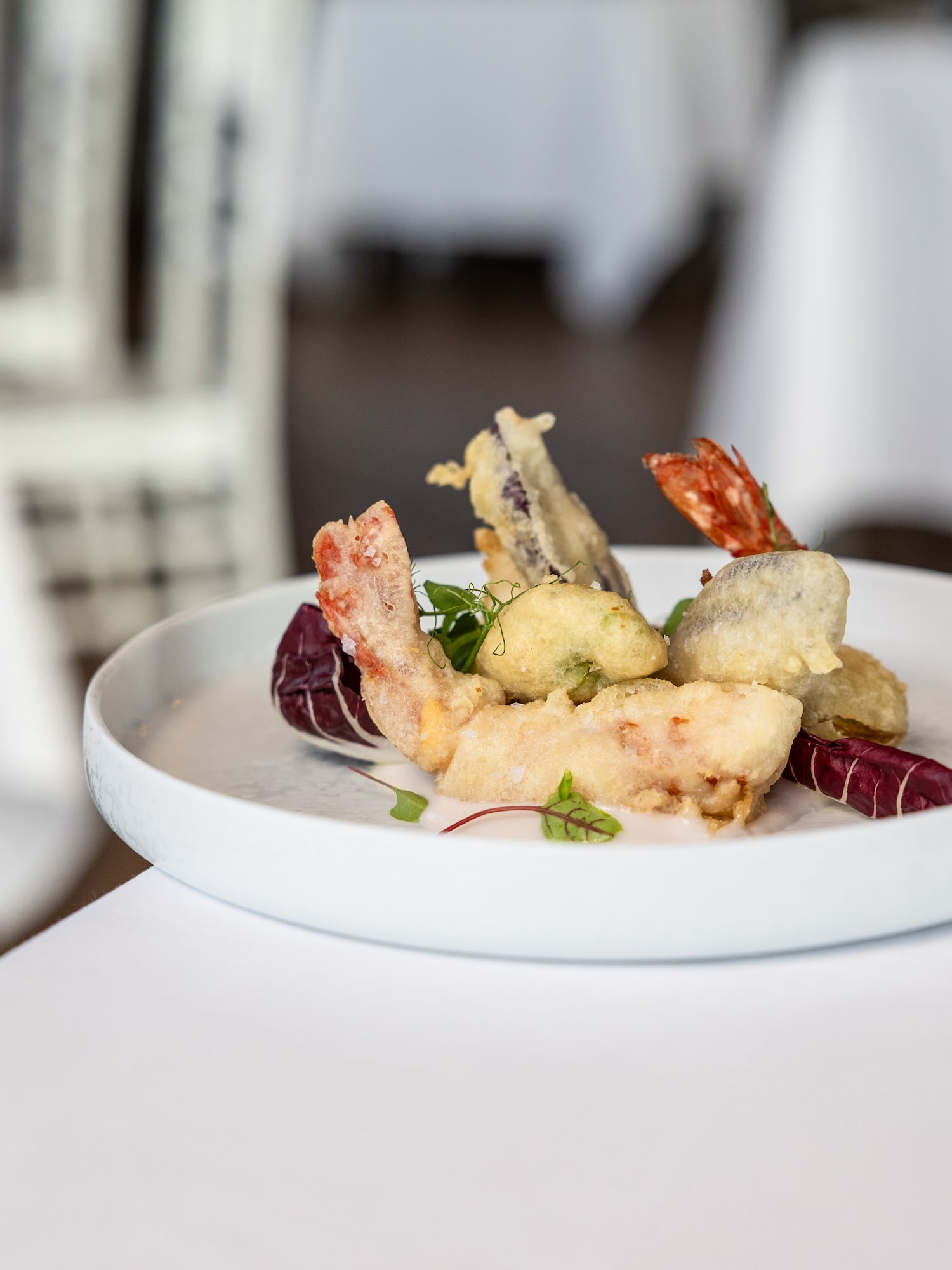 a plate of food on a table