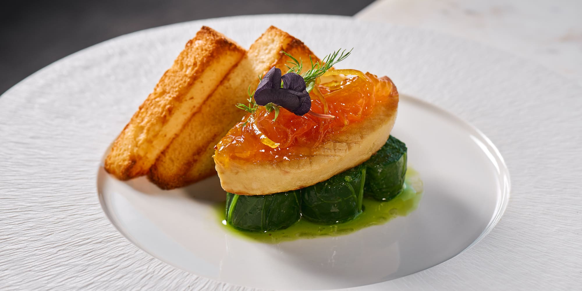 a plate of food on a table