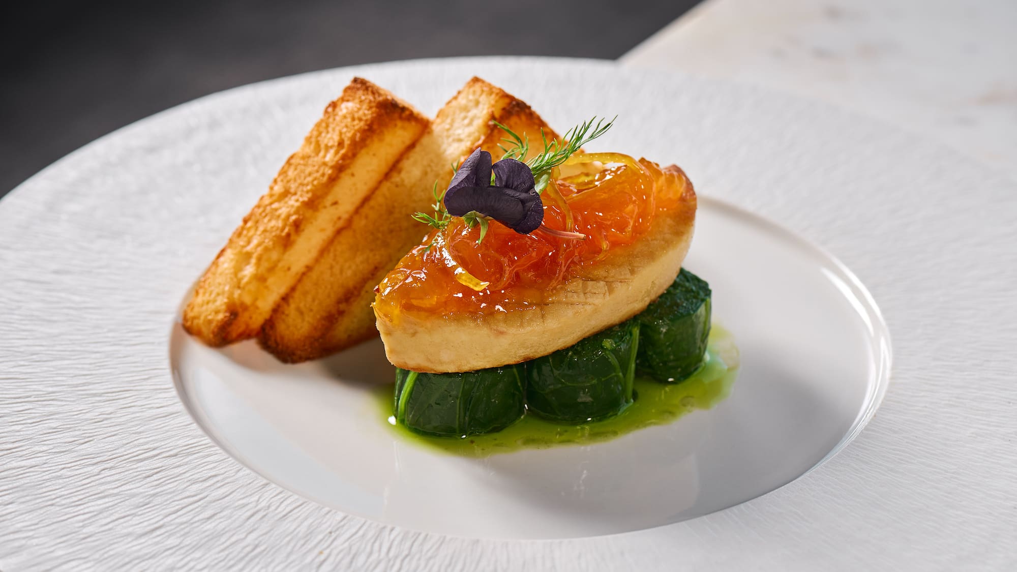 a plate of food on a table