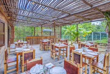 a restaurant with tables and chairs