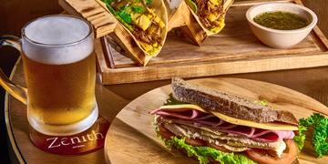 a plate of food on a table