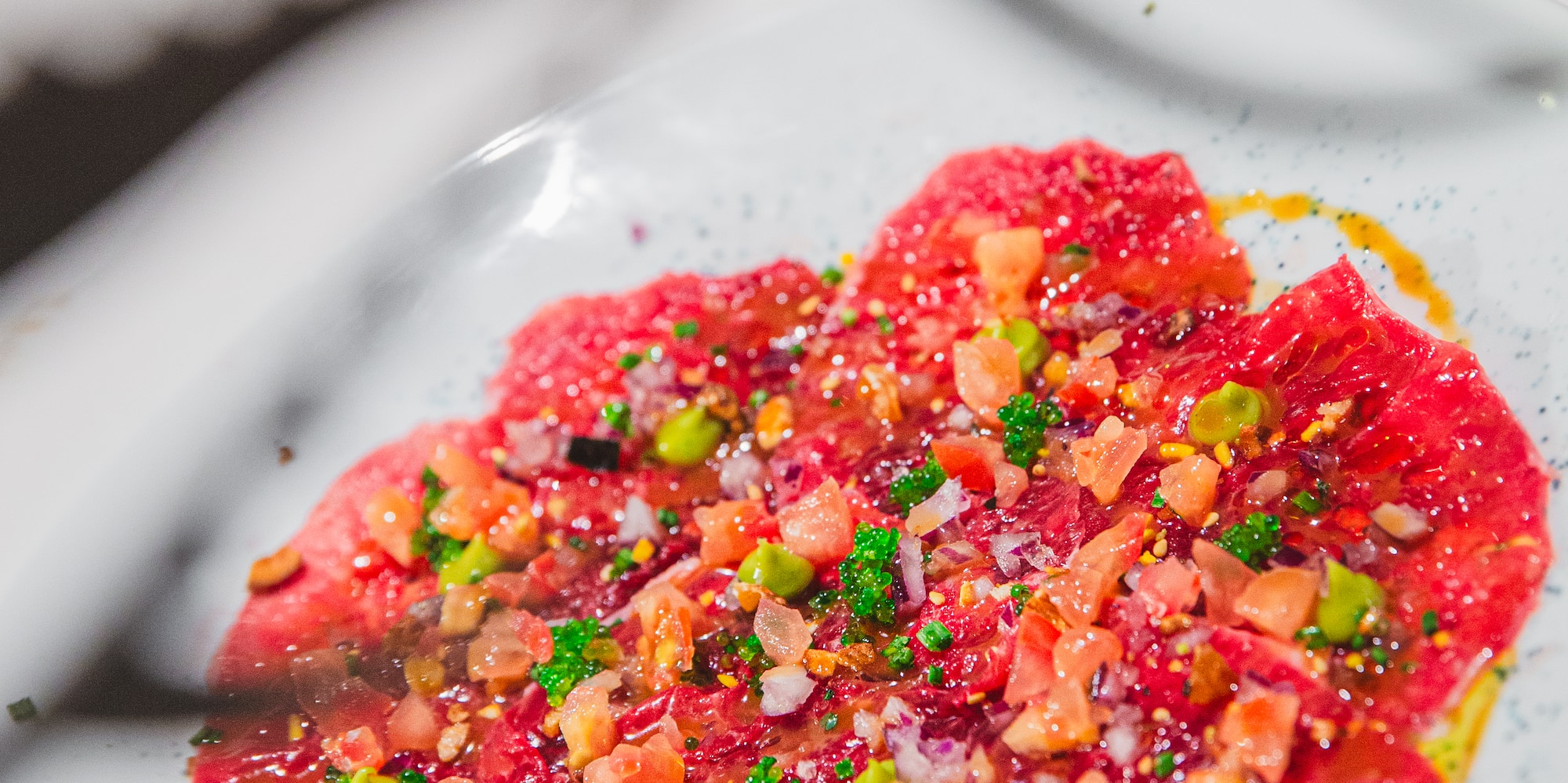 a plate of food on a table