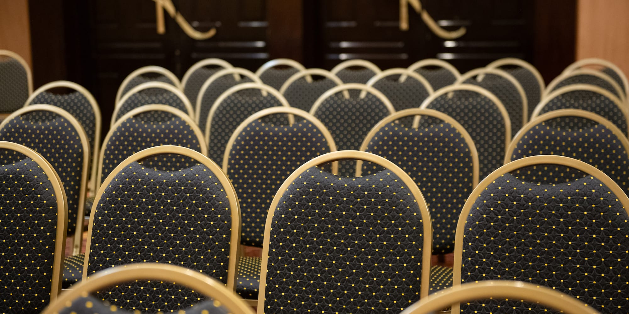 a group of chairs in a room