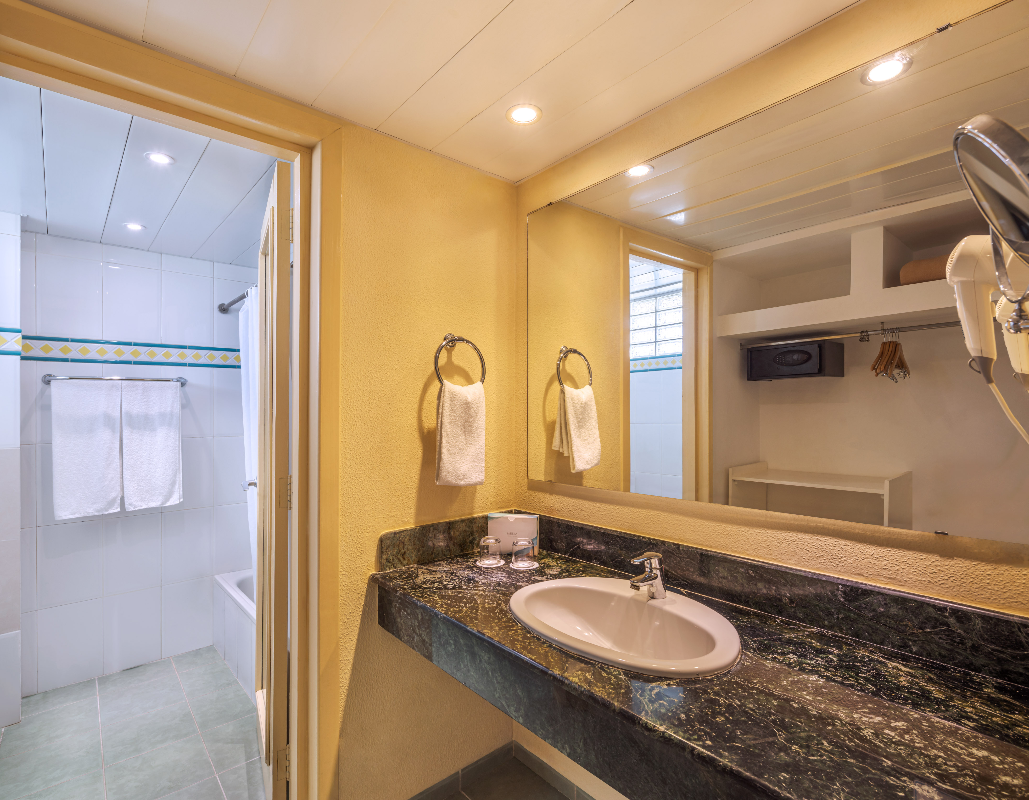 a bathroom with a sink and a shower