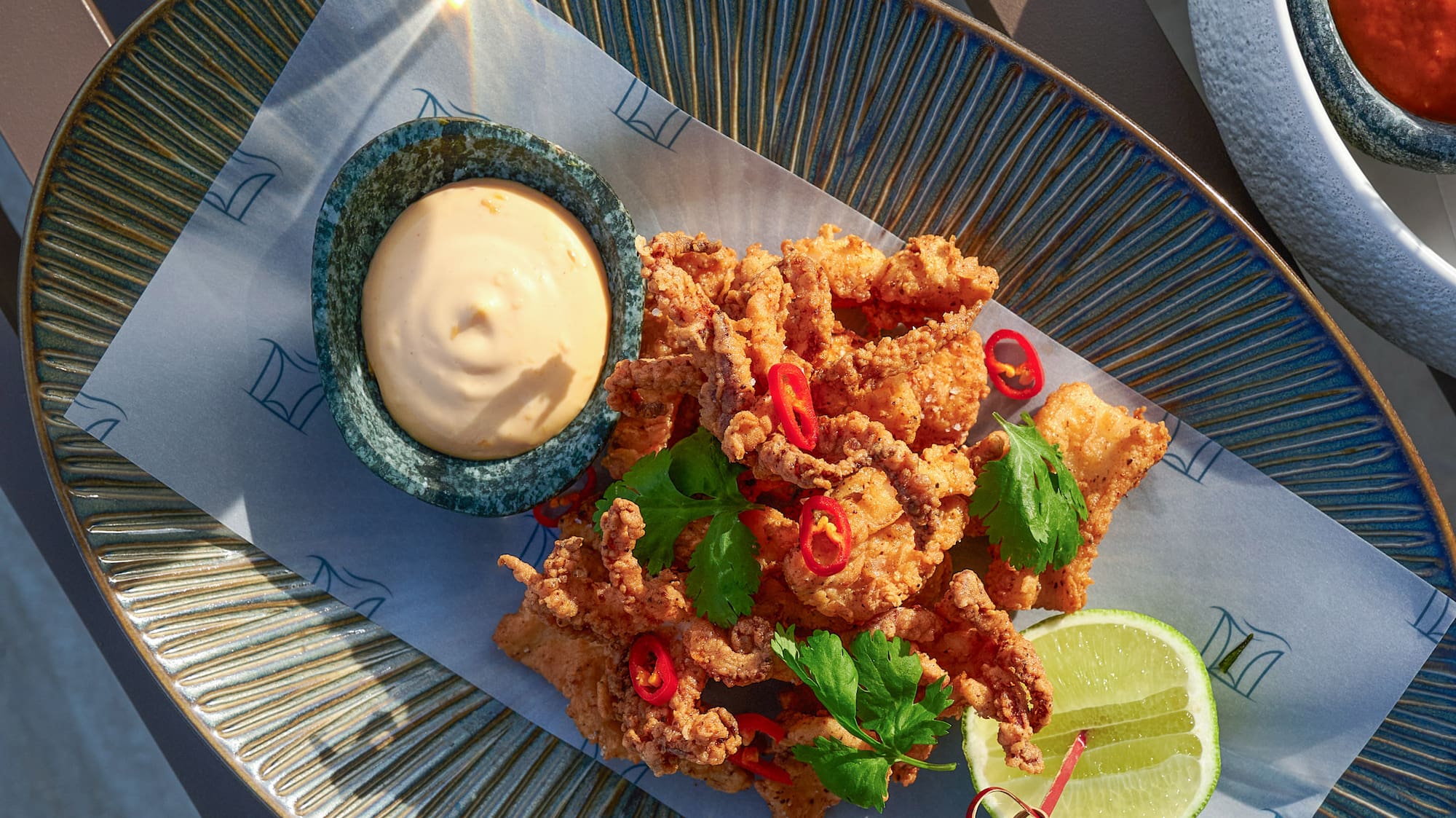 a plate of food on a table